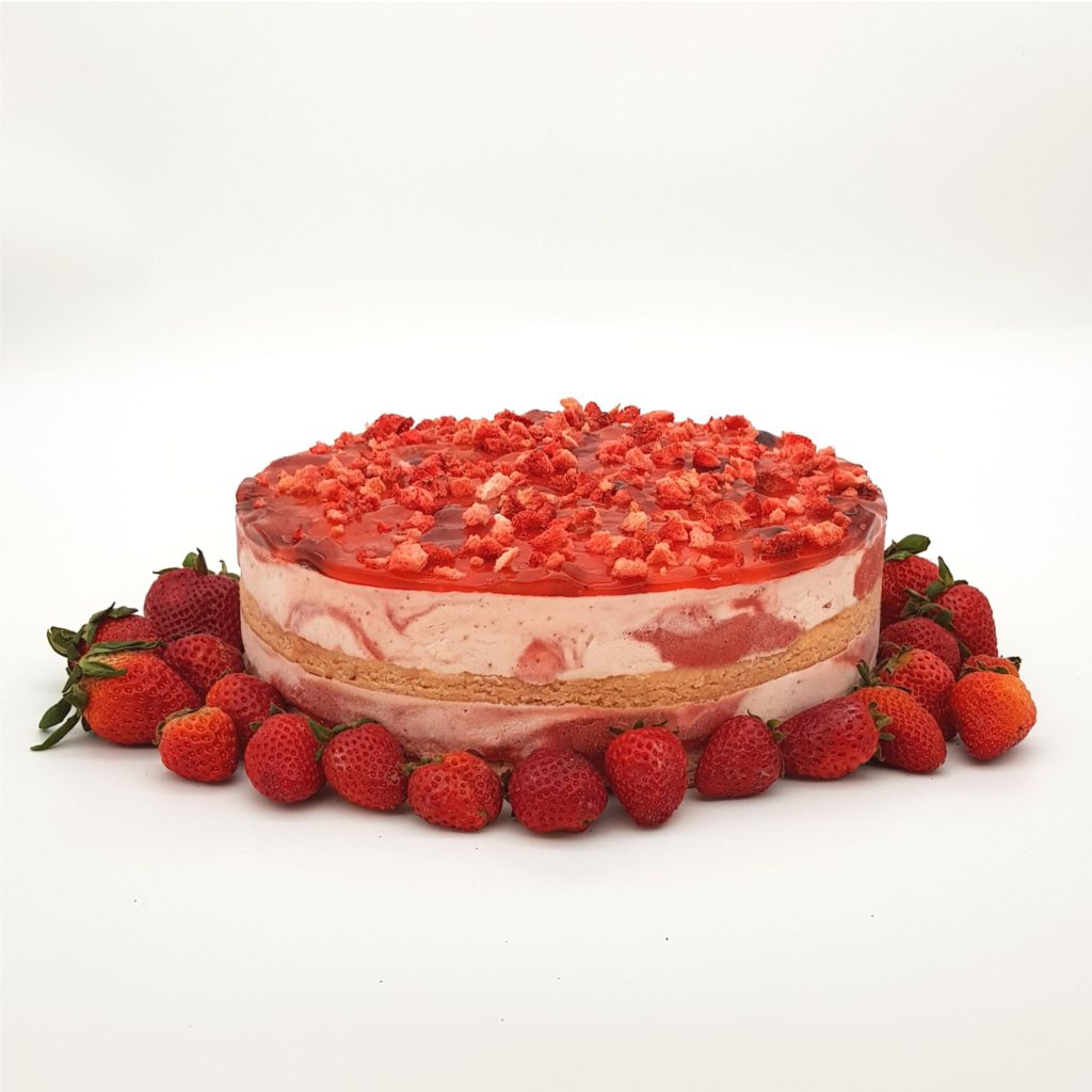 Strawberry Six Ways Ice Cream Cake Sebastians Ice Cream 